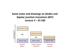 Some notes and drawings on diodes and bipolar junction transistors