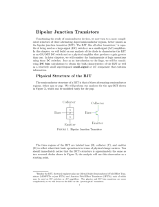 Bipolar Junction Transistors