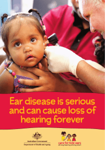 Ear disease is serious and can cause loss of hearing forever