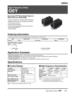 Ordering Information Application Examples Specifications