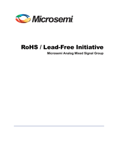 RoHS / Lead-Free Initiative