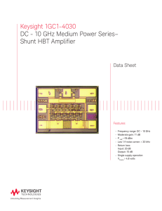 Keysight 1GC1-4030 DC - 10 GHz Medium Power Series– Shunt
