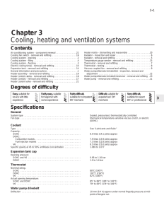 Chapter 3 Cooling, heating and ventilation systems