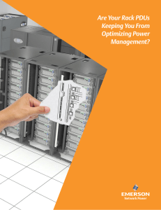 Are Your Rack PDUs Keeping You From Optimizing Power