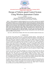 Design of Vehicle speed Control System Using Wireless
