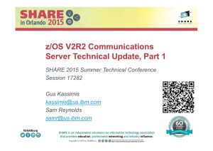 z/OS Communication Server Technical Update