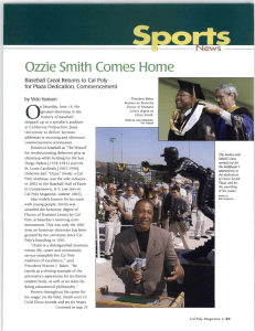 Ozzie Smith Comes Home - DigitalCommons@CalPoly