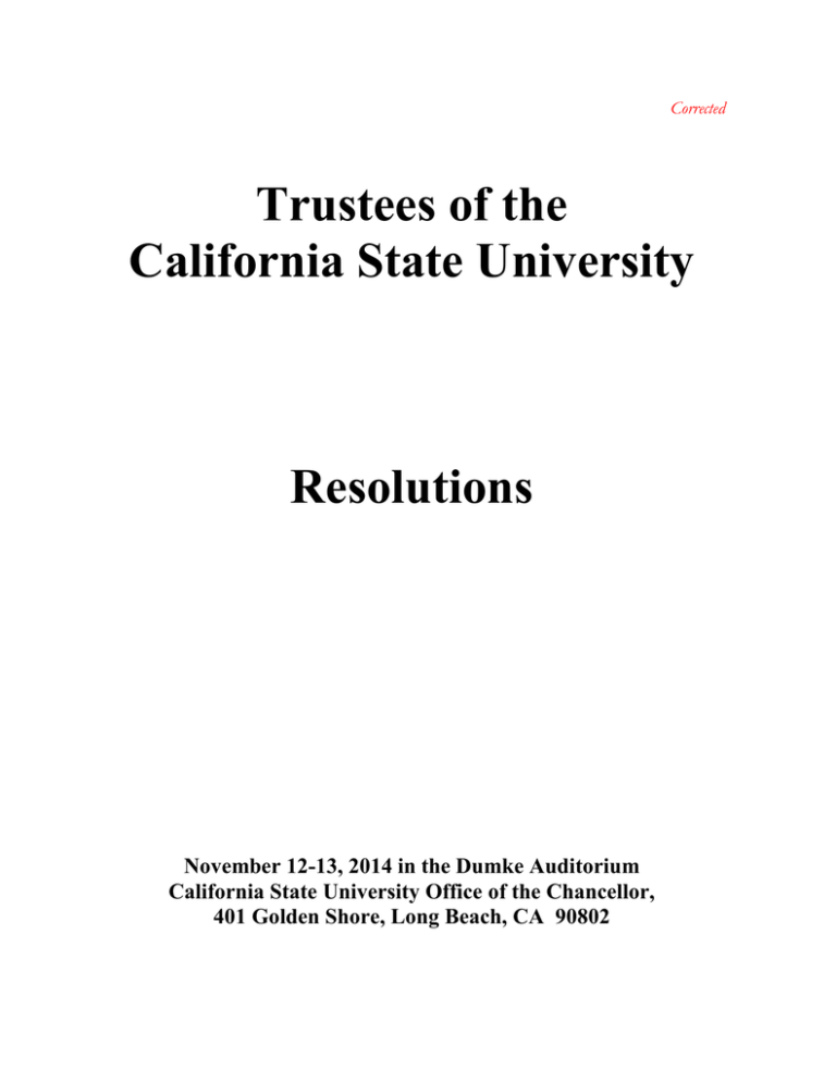 Nov California State University