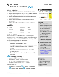 Teacher Notes PDF - Texas Instruments