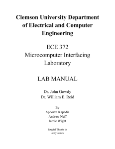 ECE 3720 Lab Manual - Clemson University