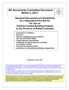 Standard Documents and Guidelines