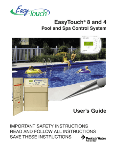 EasyTouch Installation and User`s Guide Rev E 08-18-09