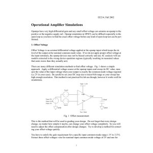 Operational Amplifier Simulations