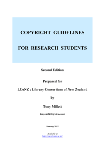 Copyright Guidelines for Research Students