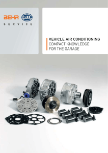 VEHICLE AIR CONDITIONING COMPACT KNOWLEDGE FOR THE