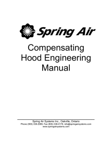 Compensating Hood Engineering Manual