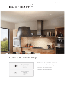 ELEMENT 3" LED Low-Profile Downlight