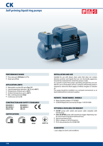 CK - Water Pumps from Pedrollo