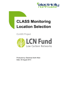 CLASS Monitoring Location Selection