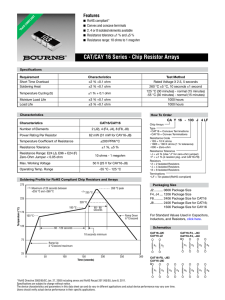 Bourns® Chip Resistors