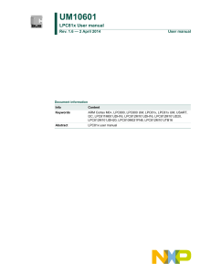 UM10601 LPC81x User manual