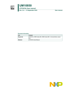 UM10850 LPC5410x User manual