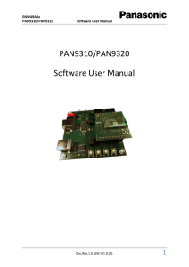 PAN9310/PAN9320 Software User Manual