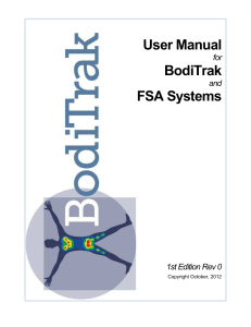 User Manual for BodiTrak and FSA Systems