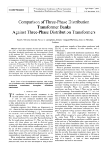 Comparison of Three-Phase Distribution Transformer Banks Against