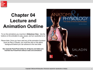 Chapter 04 Lecture and Animation Outline