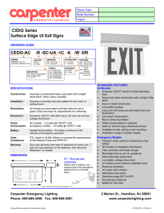 CEDG Surface 2013 - Carpenter Emergency Lighting