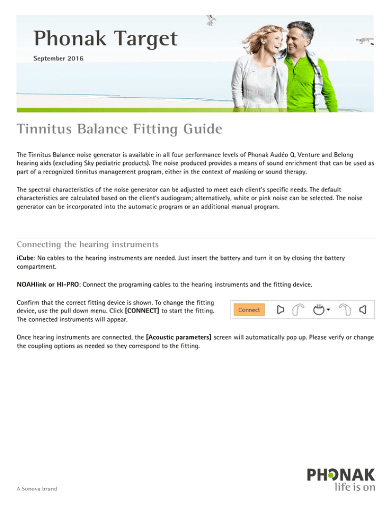 Tinnitus Balance Fitting Guide