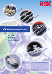 NSK Maintenance-free Products