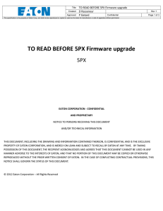 TO READ BEFORE 5PX Firmware upgrade