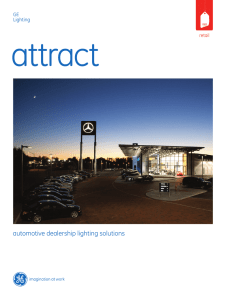 GE Automotive Dealership Lighting Solutions Brochure