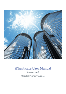 iThenticate User Manual