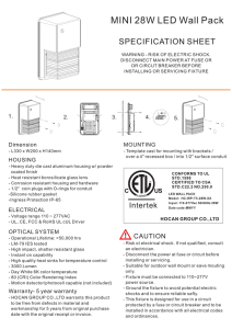 Wall Pack Installation