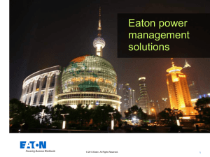 Eaton power management solutions