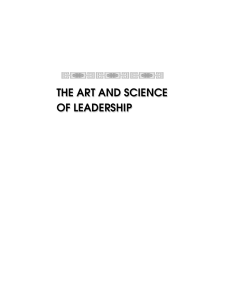 the art and science of leadership the art and science of leadership