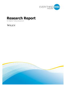 Research Report - Everything DiSC