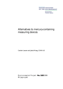 Alternatives to mercury-containing measuring devices