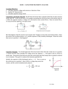 Capacitor Transient Analysis - United States Naval Academy