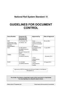 guidelines for document control