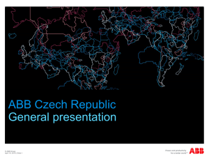 ABB Czech Republic general presentation