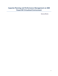 Capacity Planning of IBM PowerVM Virtualized