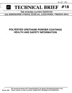 Polyester Urethane Powder Coatings Health And