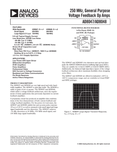Analog Devices AD8047ARZ datasheet: pdf
