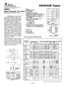 CD4042B TYPES (Rev. D)