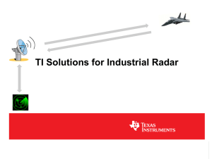 TI Solutions for Industrial Radar - Digi-Key