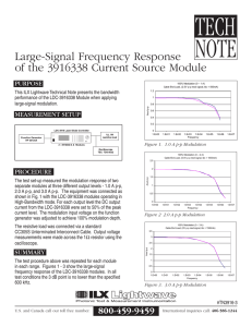 Large Signal Frequency Response of the 3916338